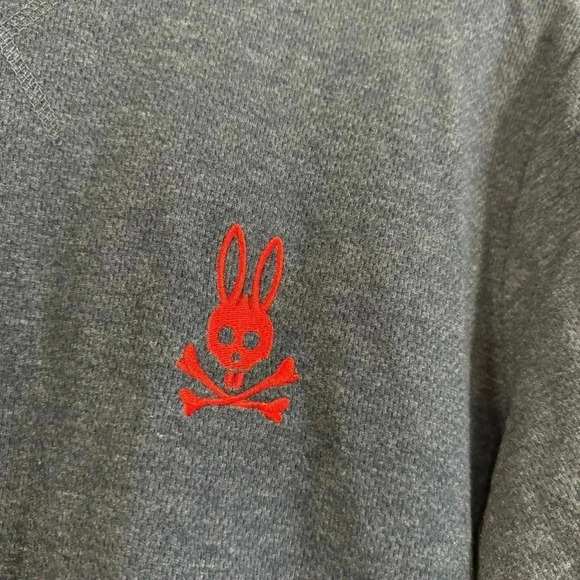 Psycho Bunny Embroidered Crew Neck  Long Sleeve Knit Top S - Picture 3 of 4